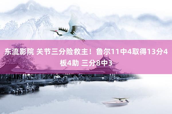 东流影院 关节三分险救主！鲁尔11中4取得13分4板4助 三分8中3