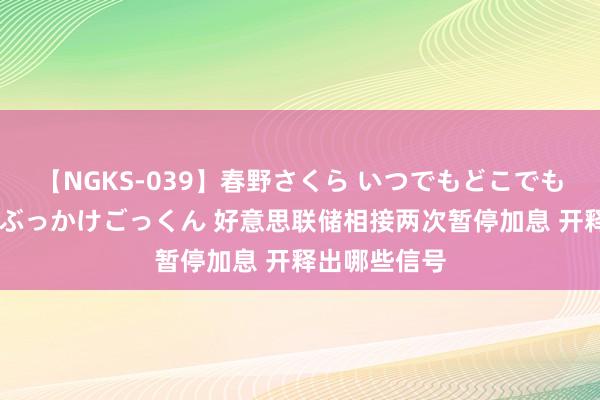 【NGKS-039】春野さくら いつでもどこでも24時間、初ぶっかけごっくん 好意思联储相接两次暂停加息 开释出哪些信号