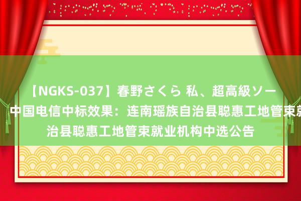 【NGKS-037】春野さくら 私、超高級ソープ嬢になります。 中国电信中标效果：连南瑶族自治县聪惠工地管束就业机构中选公告