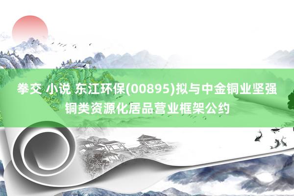 拳交 小说 东江环保(00895)拟与中金铜业坚强铜类资源化居品营业框架公约